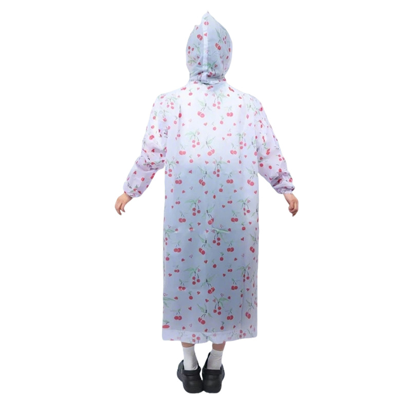 Poncho Impermeable Portátil para Adultos de EVA Reutilizable para Senderismo y Viajes al Aire Libre