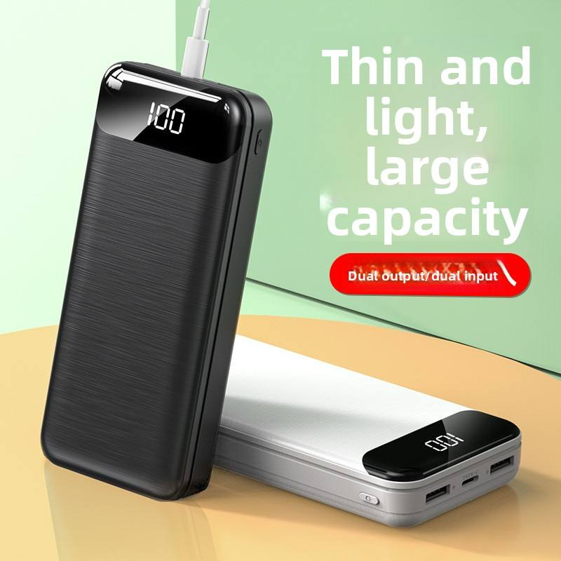 Cross-Border Digital Display Thin and Light 22.5W Super Fast Charging Power Bank 20000 Mah Large Capacity Portable Power Bank