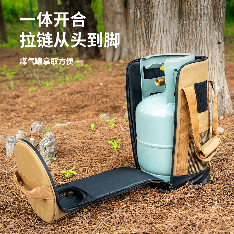 屋外キャンプ液化ガスタンク収納袋ポータブル日焼け止めガスタンクカバーガスボンベ肥厚衝突防止保護カバー|undefined