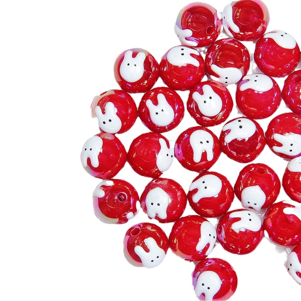 Lindo dibujos animados pintados a mano con cuentas accesorios de bricolaje coche colgante Cadena de teléfono móvil pulsera collar accesorios de joyería al por mayor