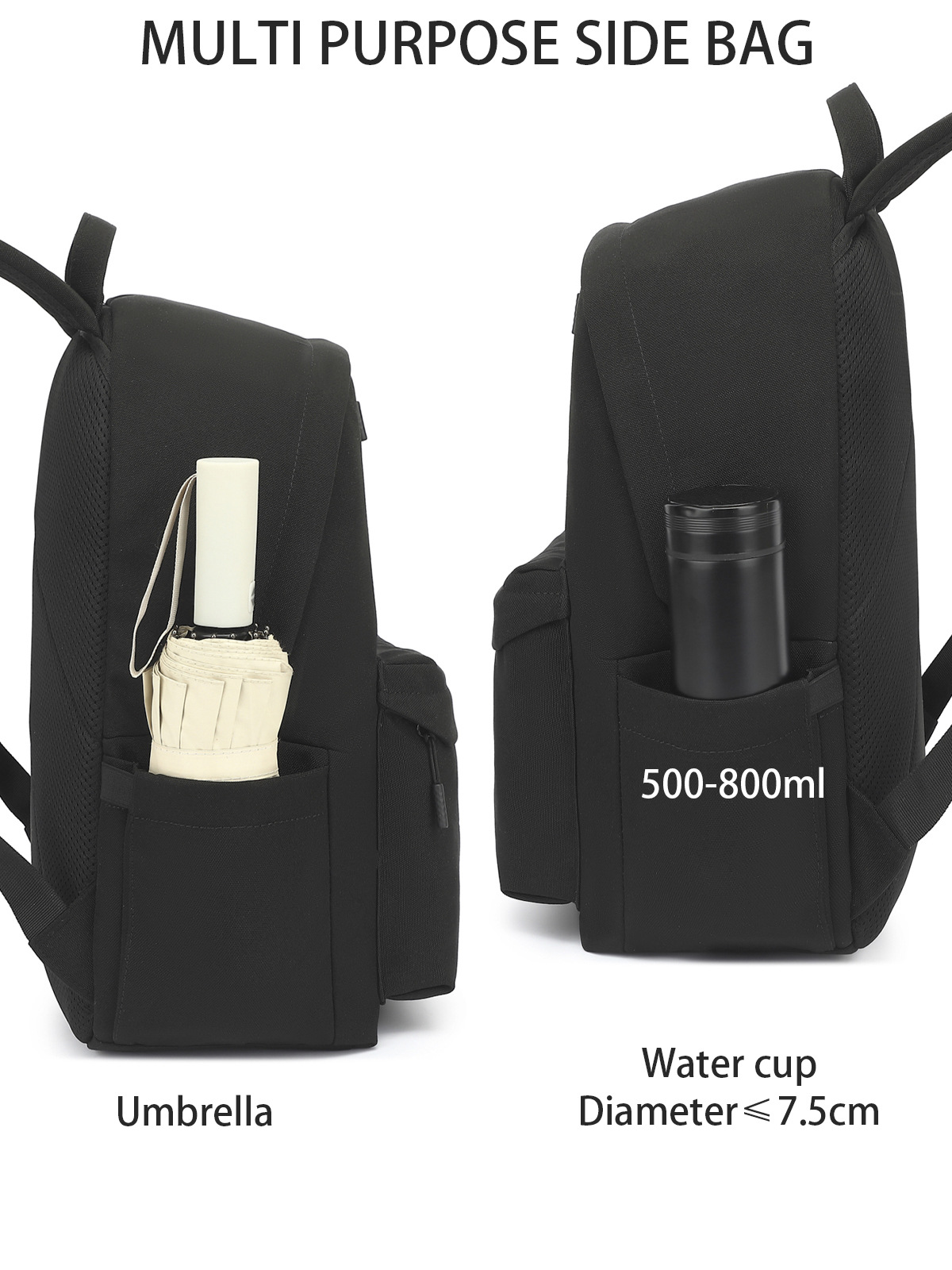 Sacoche de voyage pour ordinateur portable 14 pouces, sac à dos minimaliste pour étudiants_voghion.com