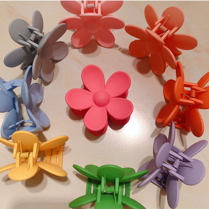 Pinza de pelo con flores para mujer, pinza de garra moderna, pinza de pelo estilo tiburón con encaje, accesorio para el cabello, nuevo estilo 2022.