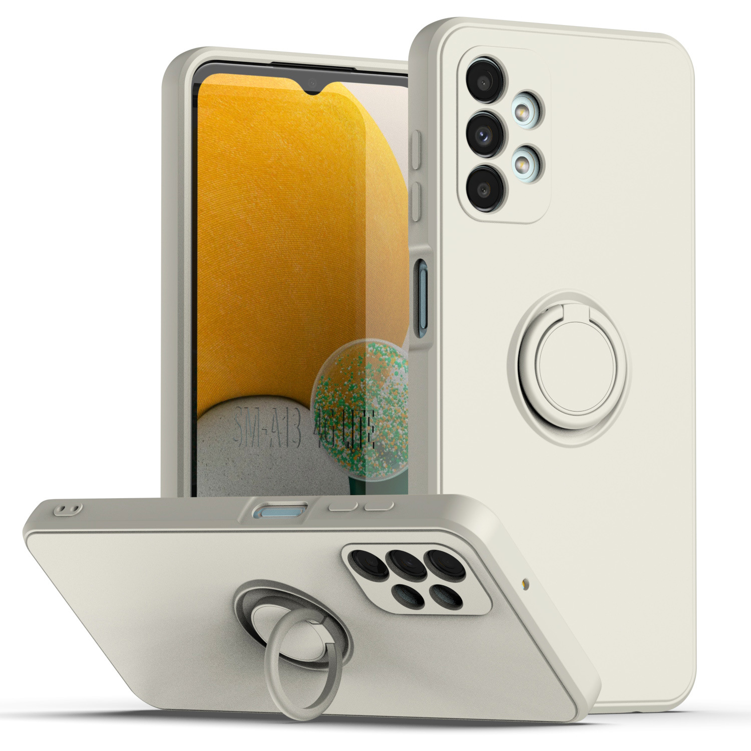Funda para teléfono móvil Samsung A57, soporte líquido para A56, soporte magnético para coche A22, soporte de anillo A72, funda protectora suave A06 para A54