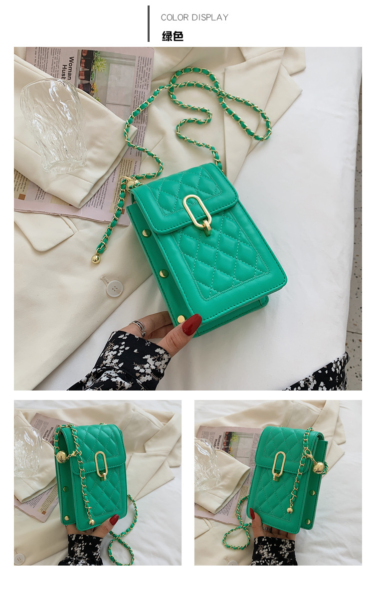 Fashion Rhombus Chain Shoulder Messenger Bag Wholesale display picture 4