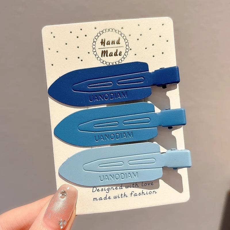 Klein clip de cabello azul para mujeres 2024 nueva tarjeta de cabello rojo en línea frente clip lateral clip clip de cabello roto clip de cabello tocado