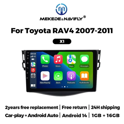 For Toyota Rav4 07-11 Android Car GPS Navigation Car MP5 Bluetooth Player All-in-One (DVD Navigation) - 116gcarplayandroid-auto-standard-configuration