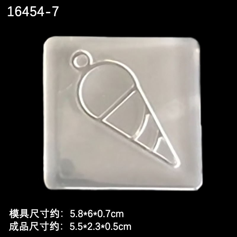 Espejo cristal epoxi 10 Marco molde de silicona Marco de acrílico Flip molde DIY joyería colgante molde decorativo