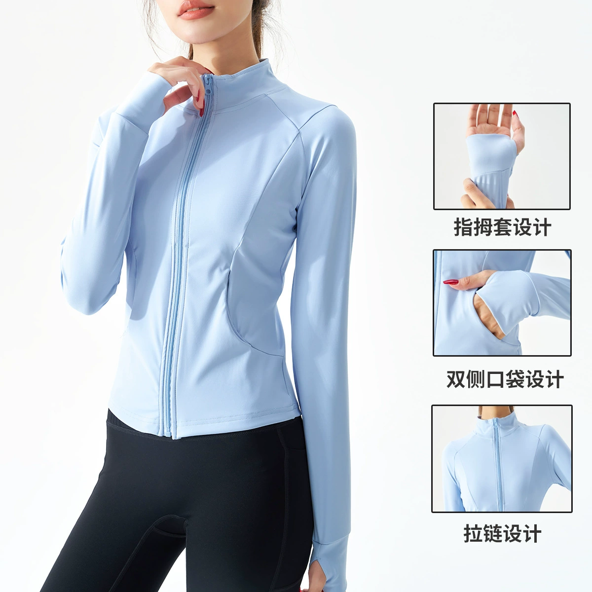 Новый lulu застежка-молния Йога куртка обнаженная с длинными рукавами спортивная одежда на открытом воздухе стройная одежда для йоги топ