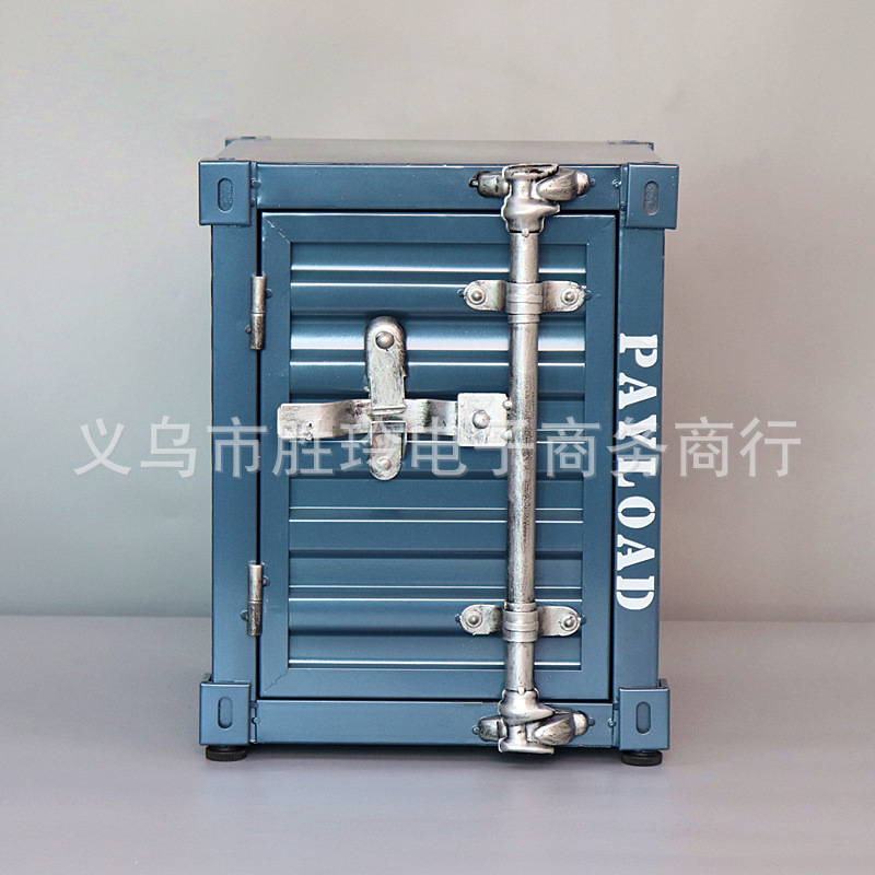 깊은 파란색 왼쪽 문 40CM 높이