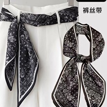 复古腰果花长条丝巾腰带女装饰飘带高级感气质腰间配饰2026新款夏