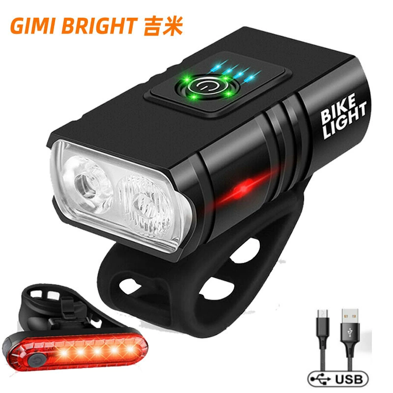 Велосипедный фонарь 2T6 фары подсвеченный USB электрический дисплей перезаряжаемый портативный фонарик горный велосипед фары