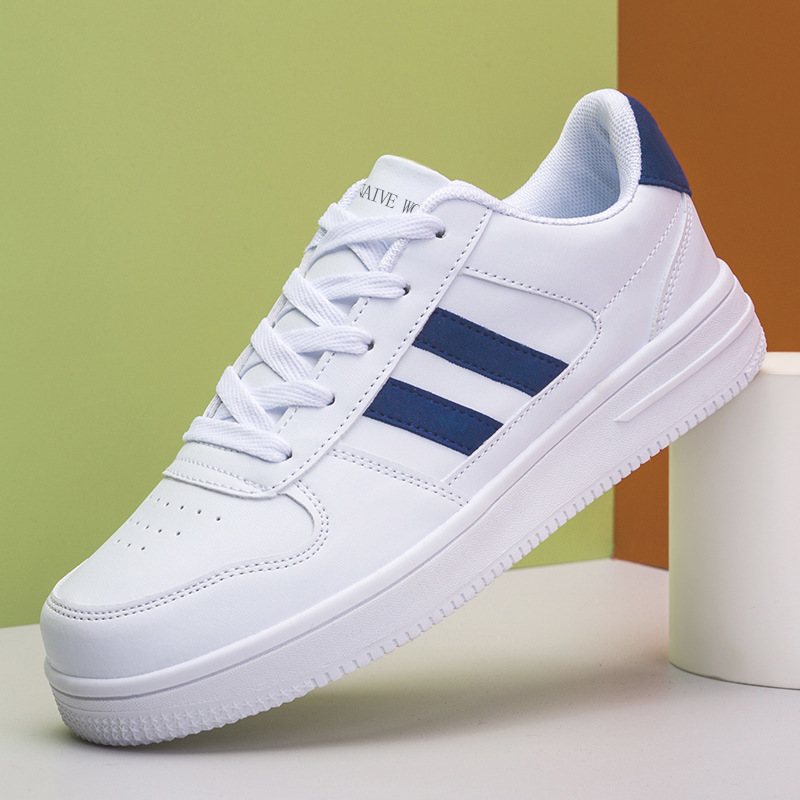 Nueva pareja zapatillas otoño casual hombres y mujeres de fondo grueso versátil blanco zapatos corrientes estudiante versátil tablero