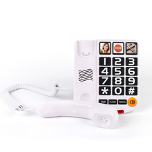 固定专用电话座机一键拔号大按键老人电话机音量可调节批发定制