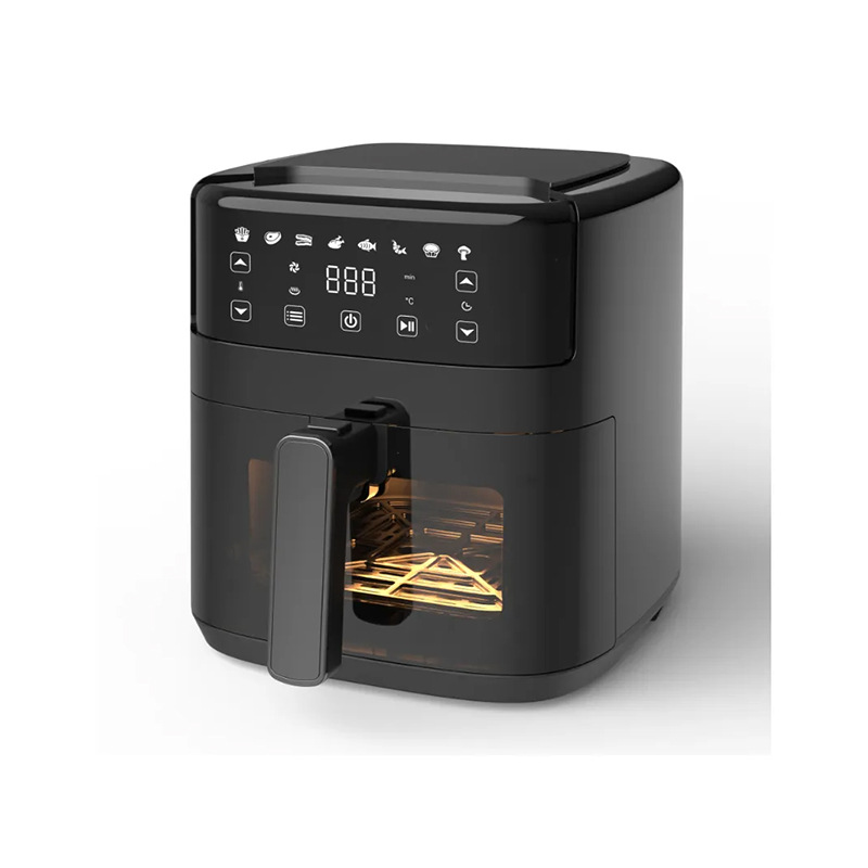스테인레스 스틸 주방 에어 프라이어 시간 온도 조절 가능한 터치 스크린 건강한 오일 프리 대외 무역 수출