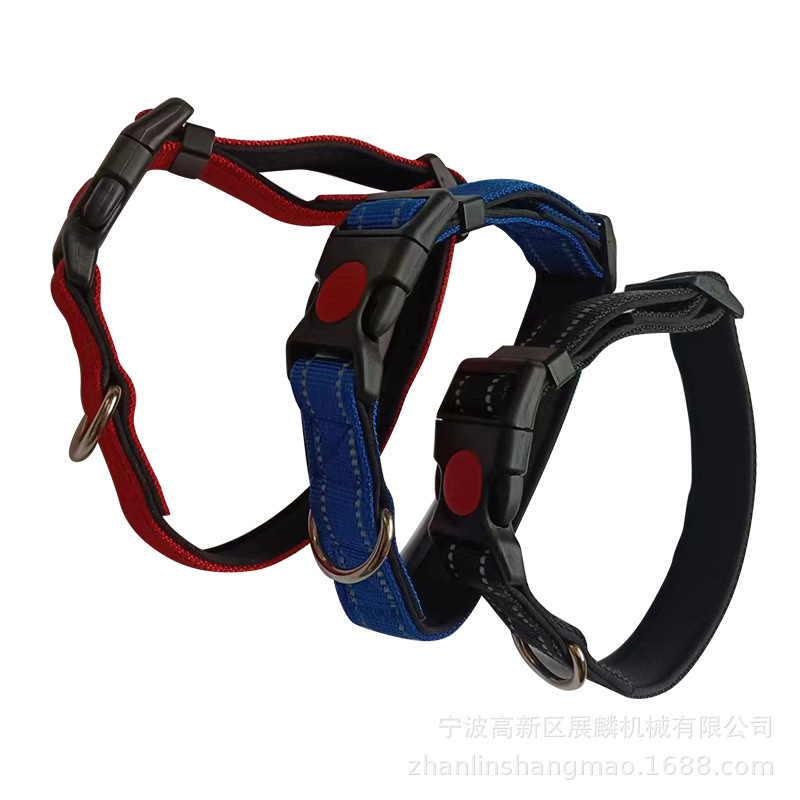 Sponge Collar Amazon Reflective Dog Collar with Adjustable Safe Nylon Pet Collar Pet Leash