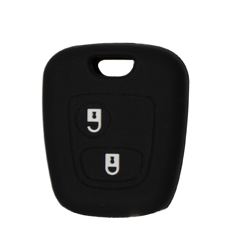 Silicone Car Key Case硅胶钥匙壳Peugeot 206 307 207 2 Button