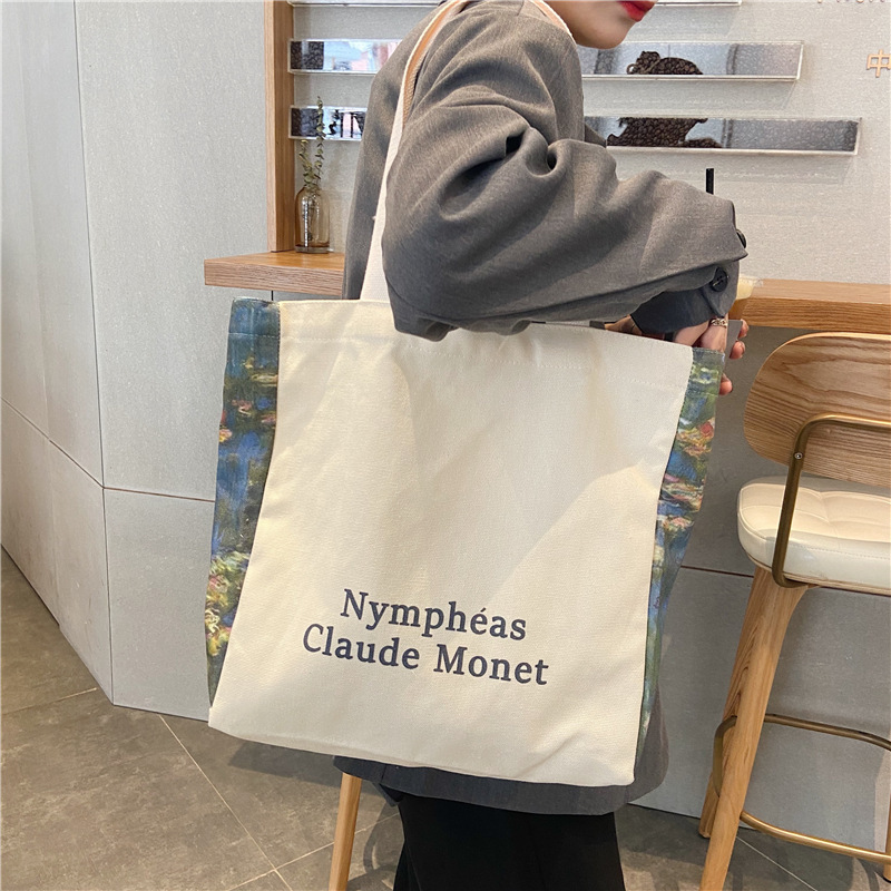 【 In Stock 】09251 Japanese-style simple design large-capacity student single-shoulder bag, Korean-style Instagram shopping bag undefined