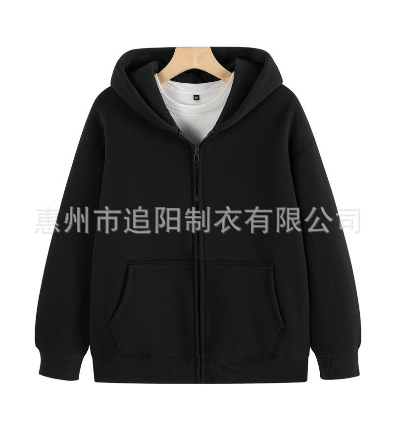 Otoño y invierno con capuz cardigan con cremallera suéter logotipo impreso personalizado hombre y mujer ropa corporativa ropa de trabajo ropa de equipo personalizada