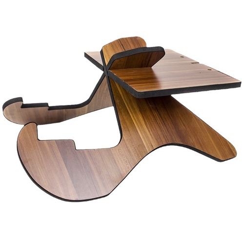 Portable X-shaped guitar stand wooden ukulele holder with thumb piano kalimba instrument stand, easy to disassemble