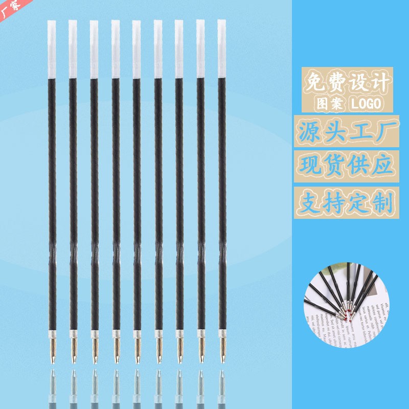 Manufacturer Plastic Maggi Pen Refill Office Writing Smooth 1.0mm Bullet Plastic Refill Ready for Sale