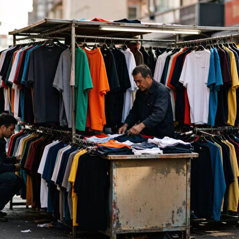 Summer Men's Short-Sleeved T-Shirts for Street Vending, a Good Way to Start a Small Business and Make Money to Get Ahead in Life Summer Men's Short-Sleeved T-Shirts for Street Vending, a Good Way to Start a Small Business and Make Money to Get Ahead in Life