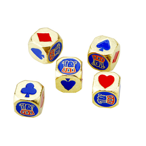 [Direct delivery from the manufacturer] Poker sieve solid metal dice bar KTV stall chess and card games teaching