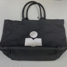 乐天出口大牌帆布包休闲大购物袋手提袋totebag托特包做旧亮闪包