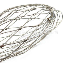 卖不锈钢绳网网兜包裹灯具工件防盗防坠落金属网网兜不锈钢网袋