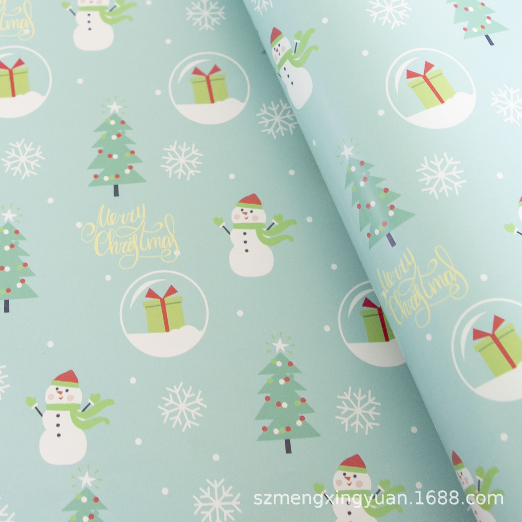 80g nueva decoración de Navidad regalo caja de regalo papel de embalaje DIY papel decorativo cubierta de libro de Corea del Sur papel de color de dibujos animados