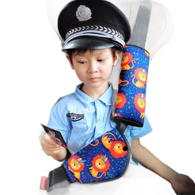 Seat belt shoulder pad — cartoon anti-neck-strangling adjuster, car-mounted