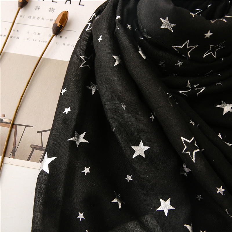 Wholesale Retro Black Five-pointed Star Tassel Shawl Nihaojewelry display picture 8