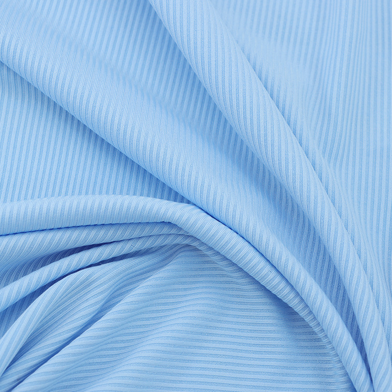2X2弹力坑条罗纹布 随心裁螺纹针织面料 t恤打底背心吊带衫面料