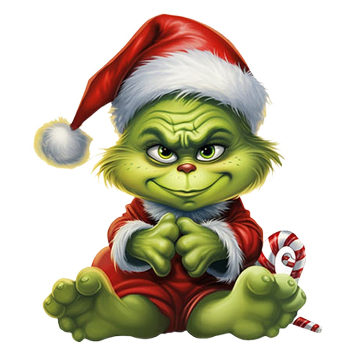 Cruz de la frontera de dibujos animados de Navidad Grinch colgante creativo decoraciones del árbol de Navidad