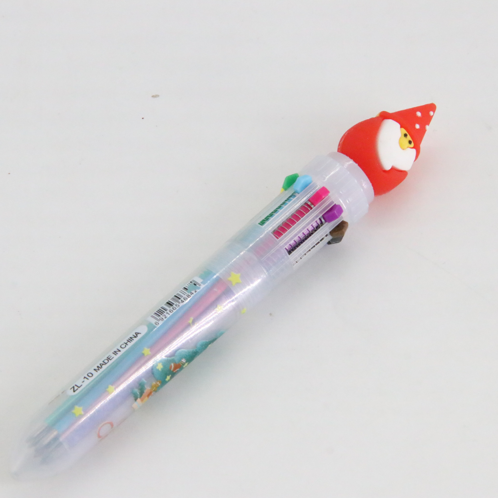 Bolígrafo multicolor Prensa de diez colores de una pieza de prensa multicolor de dibujos animados linda chica corazón estudiante creativo lindo