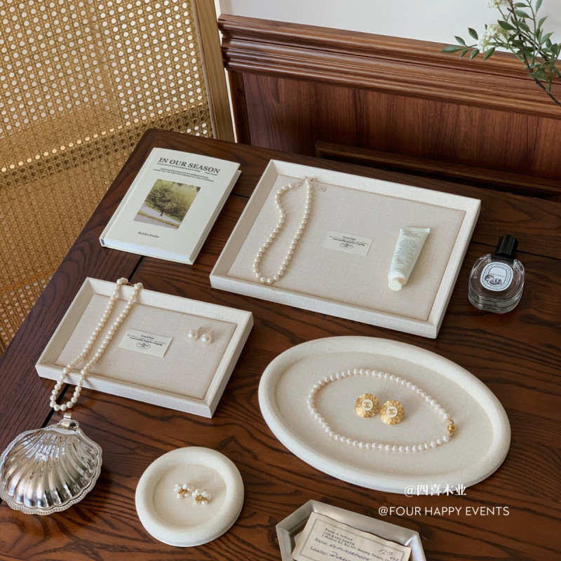 托盘珠宝戒指项链陈列展示架首饰盒直播道具展示盘耳钉饰品耳饰