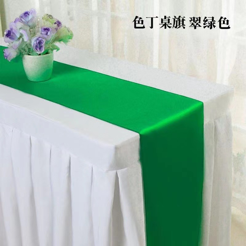 Banderas de mesa de satén de seda al por mayor
