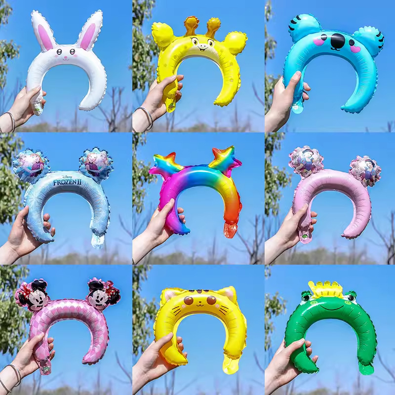 Cartoon Headband Balloons Kidsren's Decorative Hairpins Headwear Kindergarten Activities Birthday Party Micro-Business Small Gifts Cartoon Headband Balloons Kidsren's Decorative Hairpins Headwear Kindergarten Activities Birthday Party Micro-Business Small Gifts