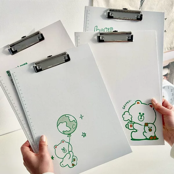 Wengu a4 paper folder writing hard board folder file plywood writing board clip Green pad stationery wholesale