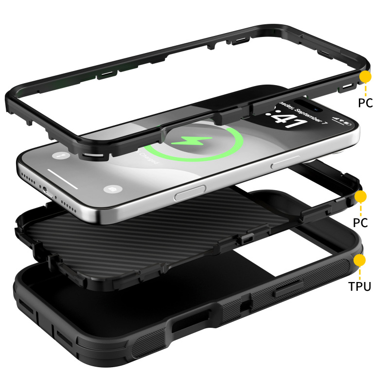 适用苹果iPhone17ProMax三防手机壳机器人17Air三合一手机壳17Pro|undefined