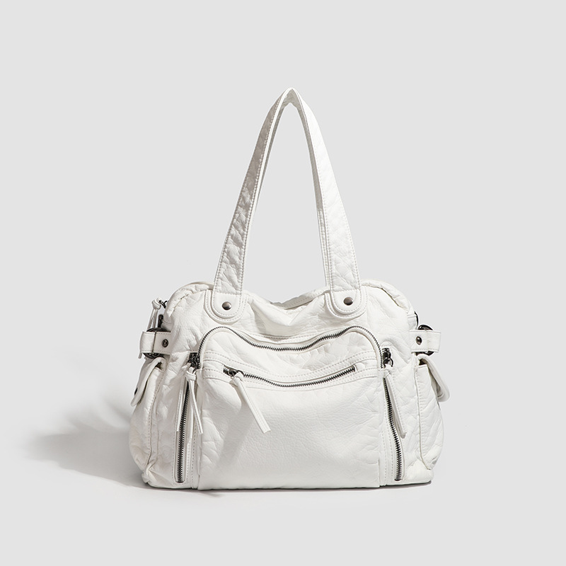 Borsa a spalla donna in morbida pelle stile retrò borsa a tracolla_voghion.com
