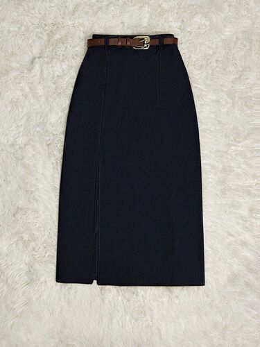 Amazon European and American cross-border women's clothing retro split skirt high waist slimming mid-long hip dress
