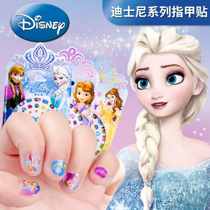 Cartoon Stickers Children's Nail Stickers Girls Play Home Toys Waterproof Easy Tear Luminous Nail Stickers Girls Toys