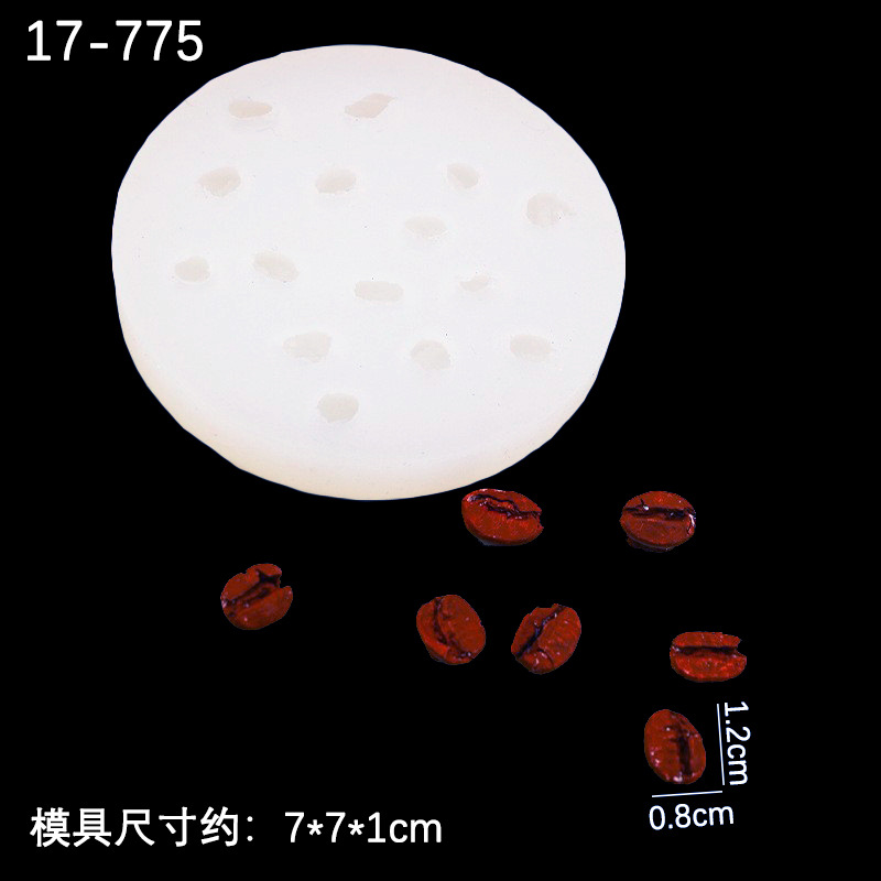 Café silicona molde aromaterapia vela fondant DIY hecho a mano pastel de chocolate decoración hornear