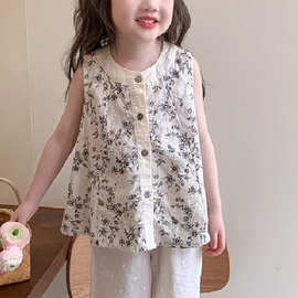 女童套装夏季2025新款儿童洋气小女孩时髦女宝宝夏装可爱休闲套装