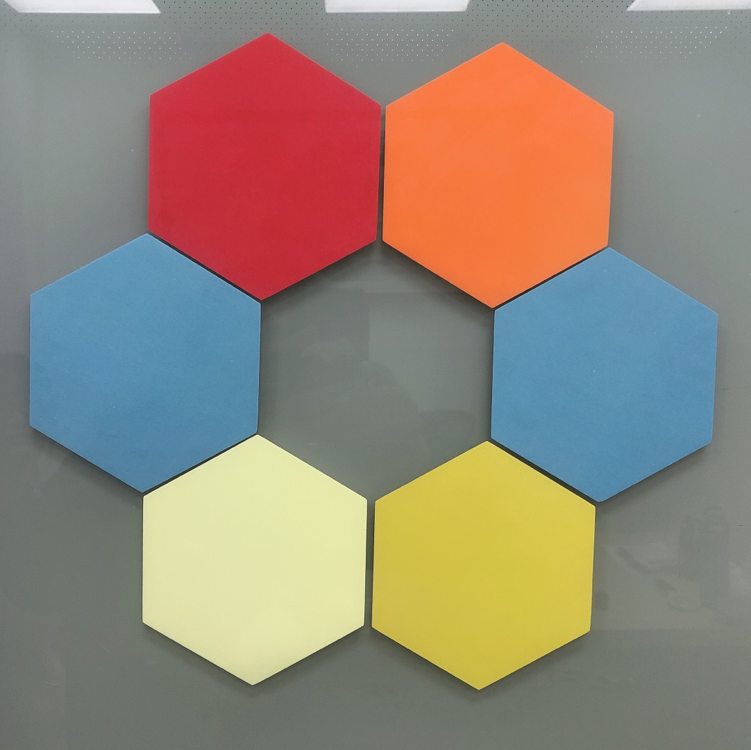 跨境创意新款六边形可擦写白板便利贴可水洗反复粘贴冰箱记事贴