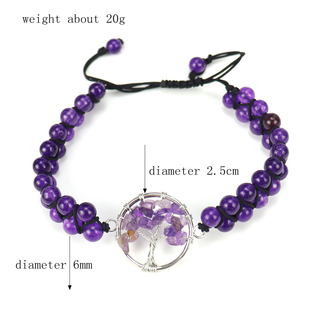 23g Weight Fashion Tree Natural Stone Bracelets 1 Piece