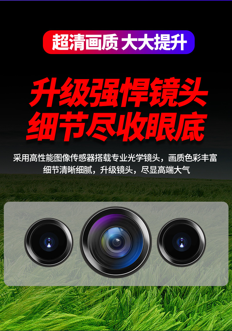 High-definition surveillance camera dome camera 4G outdoor 360-degree panoramic home full-color night vision wifi wireless monitor Item Picture