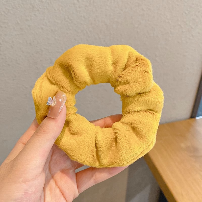 Corea del Sur Internet celebridad corbata Cola de Caballo Linda cuerda de pelo floral Plaid tie cabeza de pelo niña de las flores Daisy cuerda de pelo intestino grueso anillo de pelo