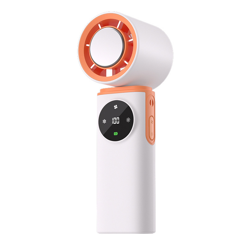 Cross-border Bestseller USB Rechargeable Handheld Ice-cooling Foldable Mini Fan, Portable Neck-mounted Cooling_voghion.com