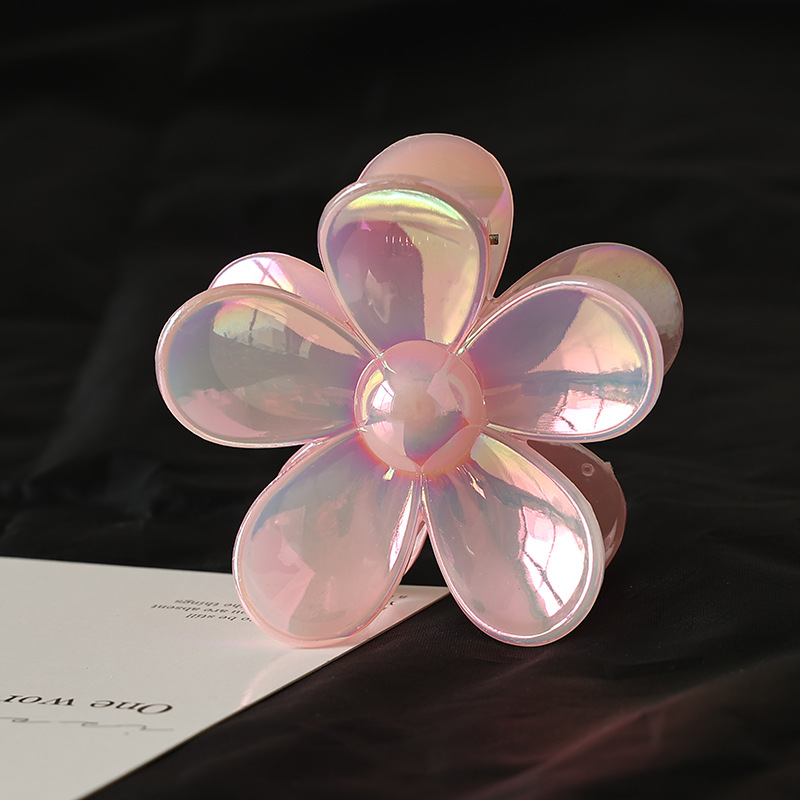 65g Weight Hair Claws Hair Accessories Type 1 Piece Quantity Holiday, Daily Occasion Plastic Material Plumeria Pattern All Seasons Season Women's Gender Plating Design Simple Style Style Simple Style Women's Plumeria Plastic Plating Hair Claws 6